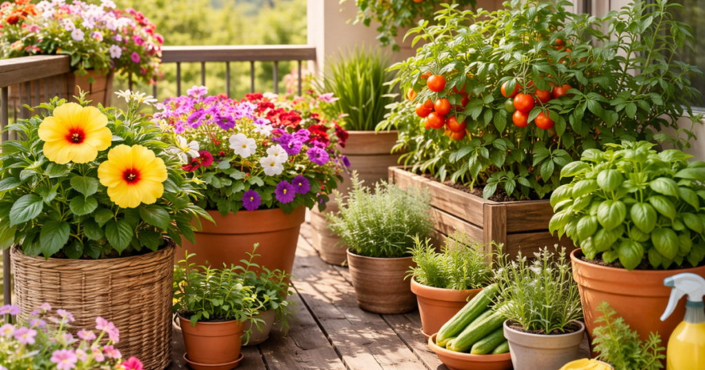 ベランダで育てやすい夏植物