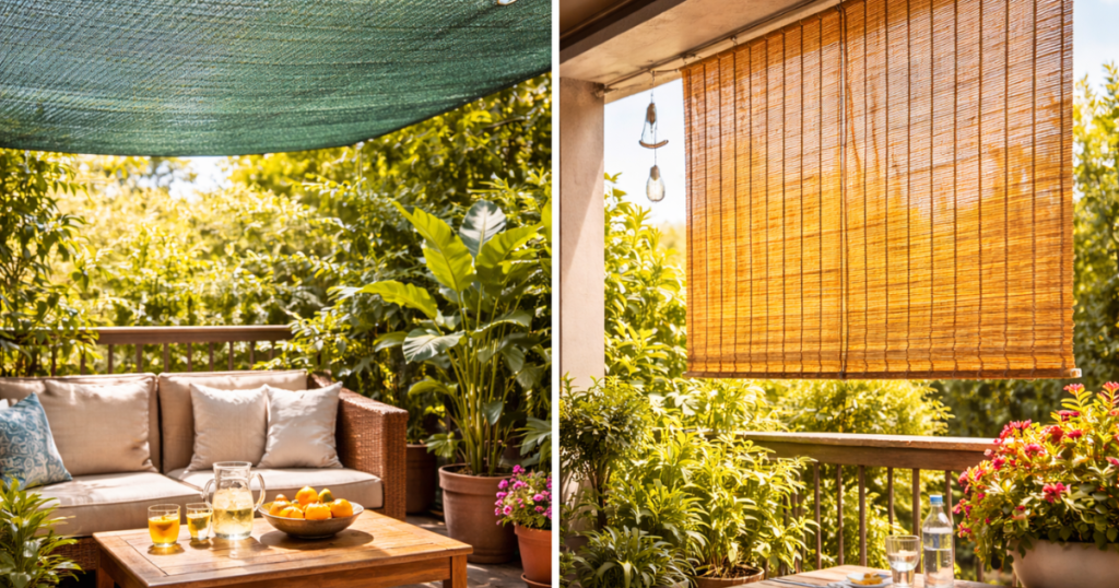 日よけアイテム(遮光ネット・すだれ)