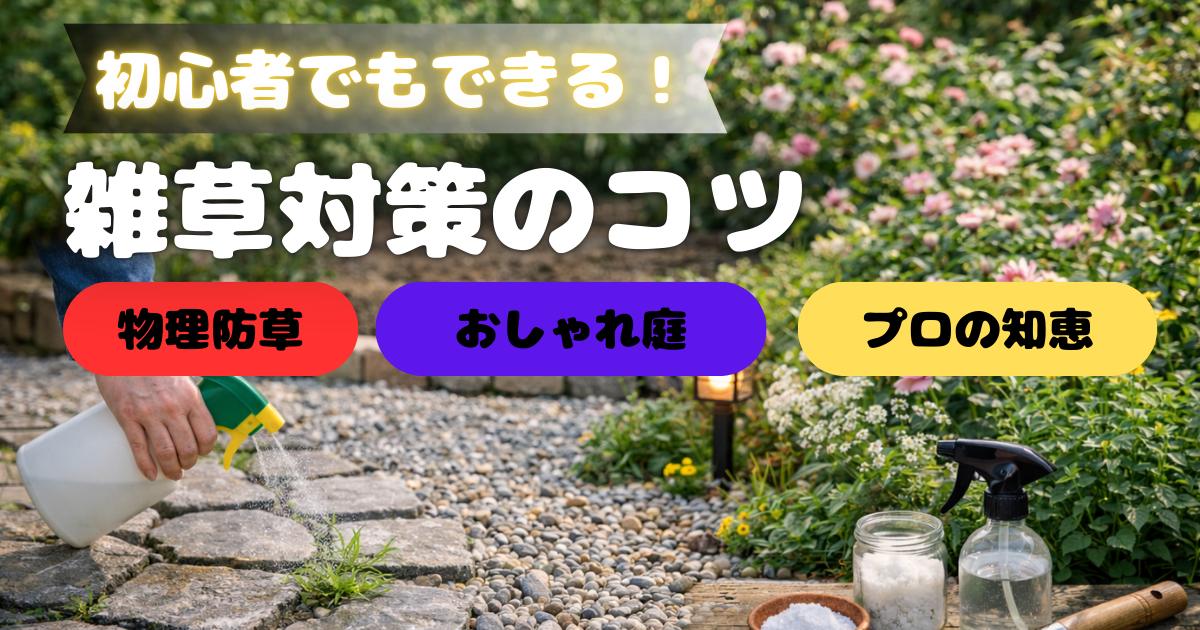 初心者でもできる映える雑草対策アイデア