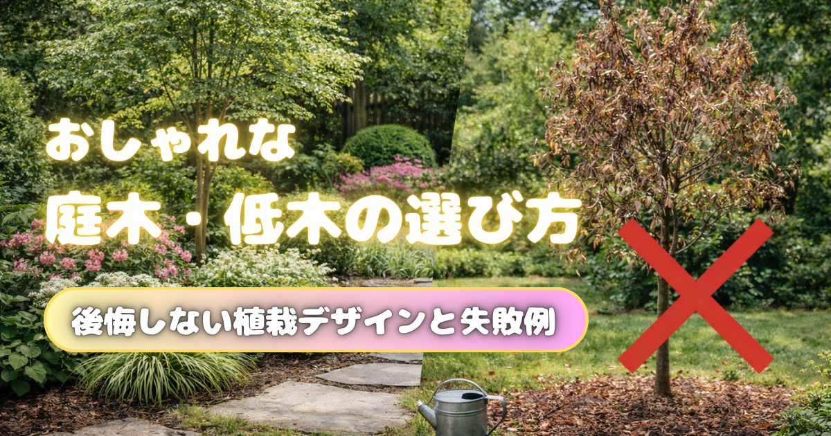 【おしゃれな庭木・低木の選び方】後悔しない植栽デザインと失敗例