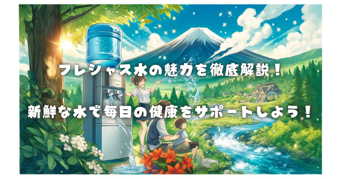 【フレシャス水の魅力を徹底解説！】新鮮な水で毎日の健康をサポートしよう！