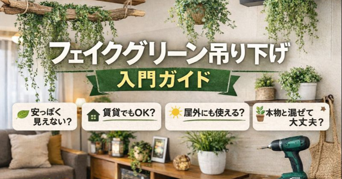 フェイクグリーン吊り下げアイデア10選