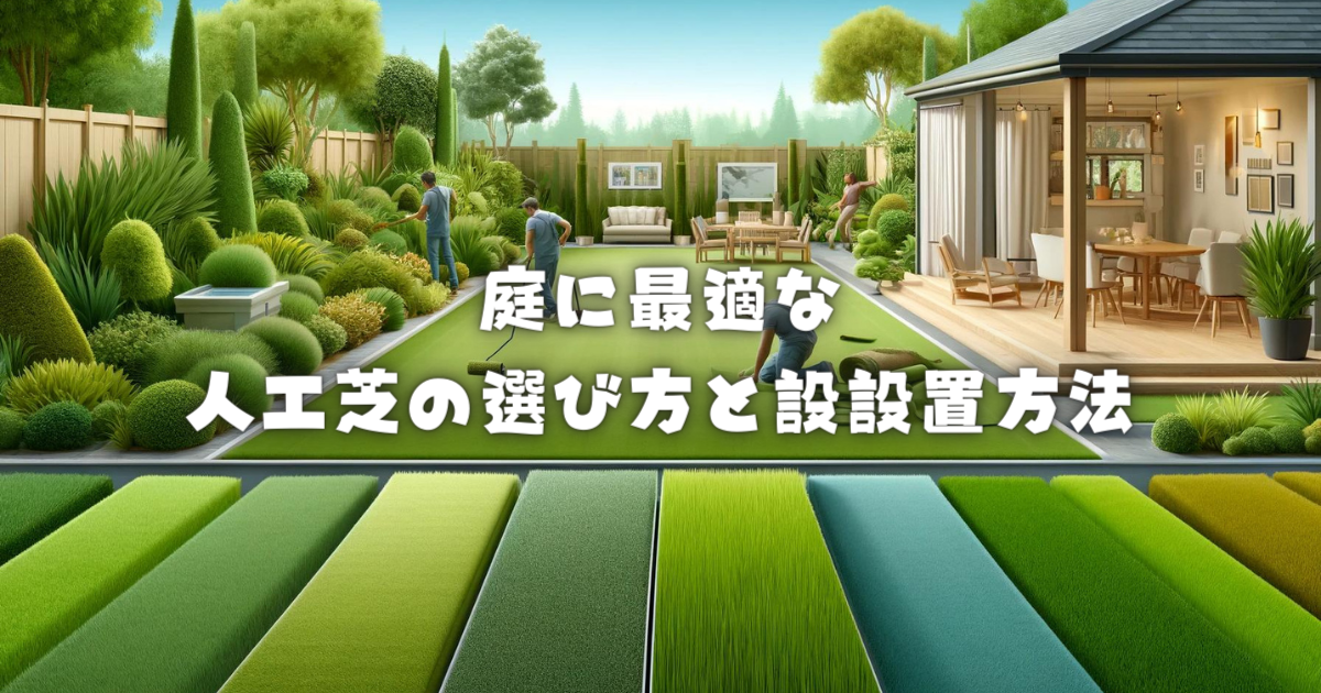 庭に最適な人工芝の選び方と設置方法