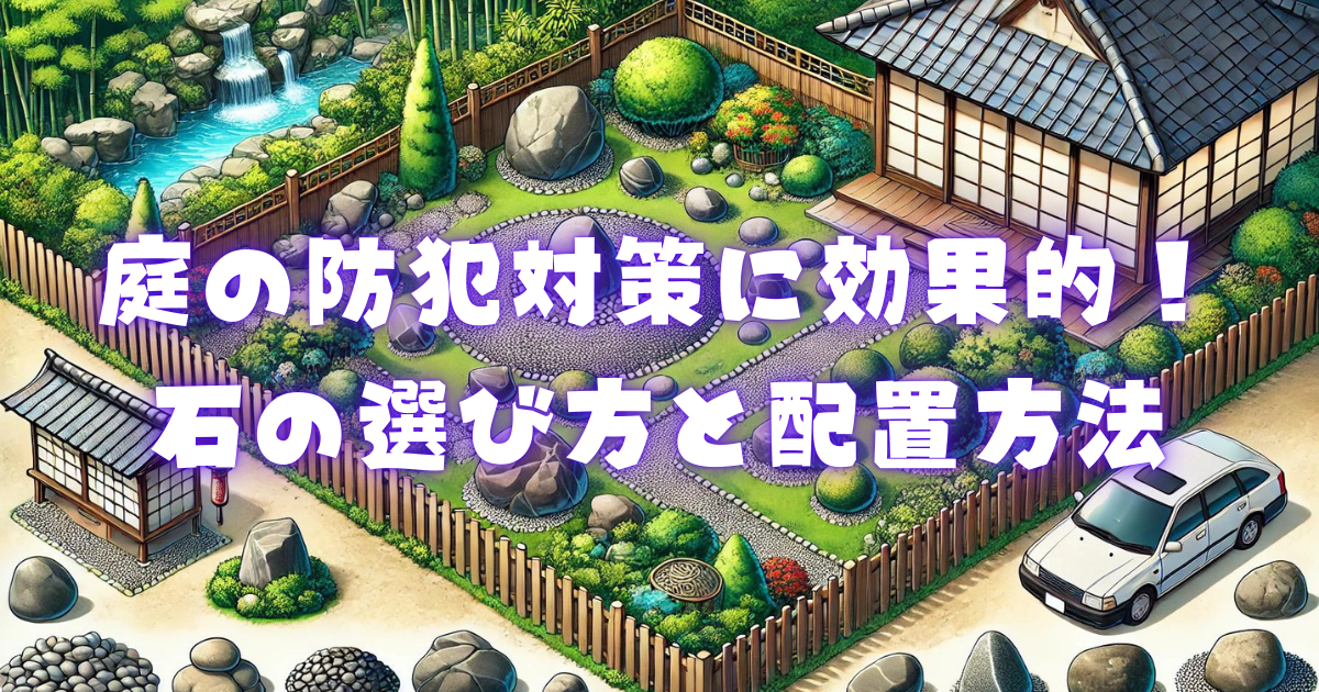 庭の防犯対策に効果的な石の選び方と配置方法