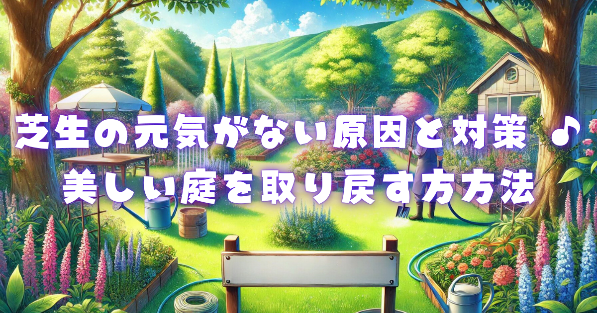 【芝生の元気がない原因と対策 ♪】美しい庭を取り戻す方法